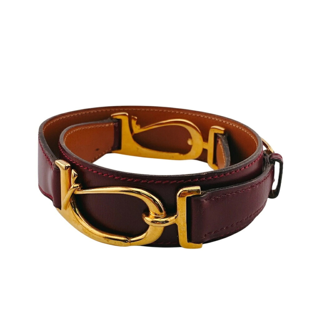HERMES belt, red